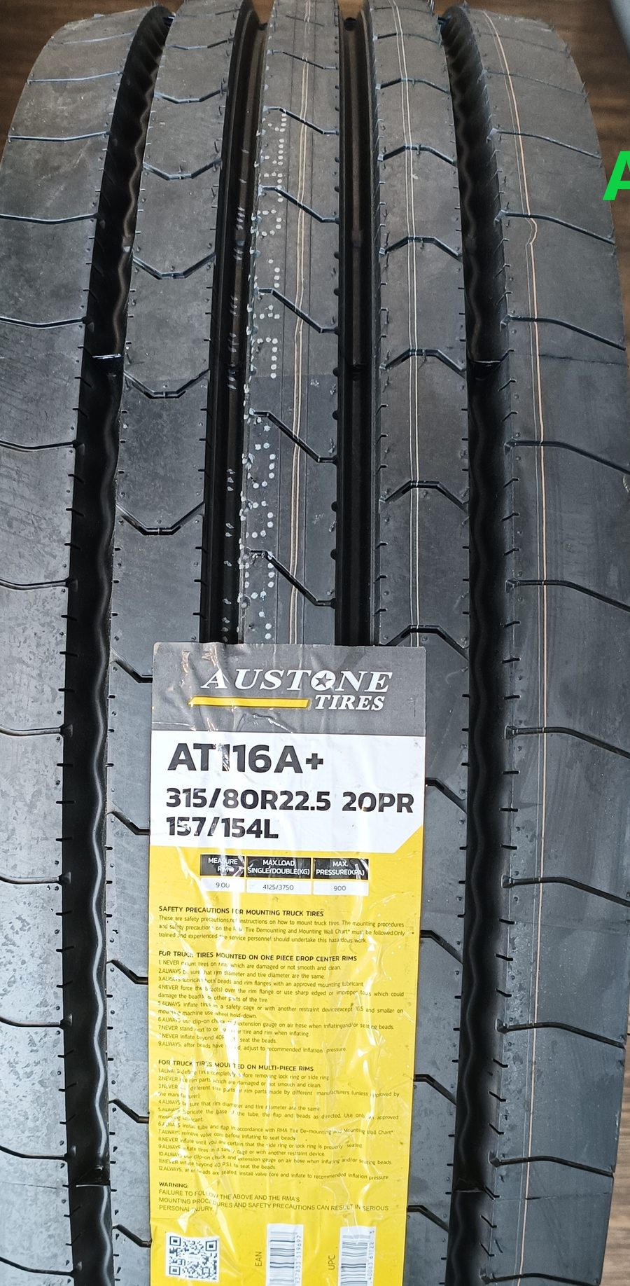 Tayar lori Austone saiz 315/80R22.5